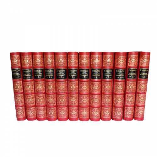 Мопассан Г. Собрание сочинений (Ампир) - 12 томов. Антикварное издание (1958 г.) фото 3